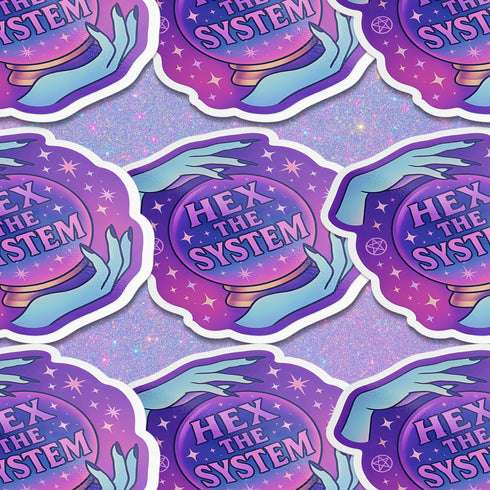 Feminist sticker sheet measuring 9.8x14 inches featuring 6 kiss-cut vinyl stickers with matte finish. Includes designs: “Consent or Coffin” (4.1x4), “Girls Just Wanna Have Fundamental Rights” (3.5x4.1), “Hex the System” (3.6x3.7), “Romanticize Your Rage” (3.7x3.3), “Tell Me to Smile and I’ll Scream” (3.6x3.6), and “Soft But Not Sorry” (~3.3"). Weather-resistant, semi-permanent adhesive, ideal for laptops, water bottles, and journals.